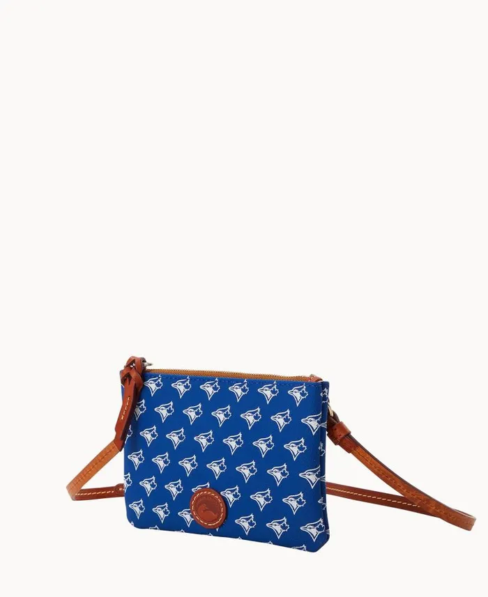 MLB Blue Jays Top Zip Crossbody Blue Jays Woman Dooney and Bourke Crossbodies