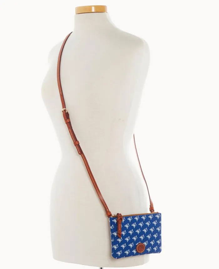 MLB Blue Jays Top Zip Crossbody Blue Jays Woman Dooney and Bourke Crossbodies