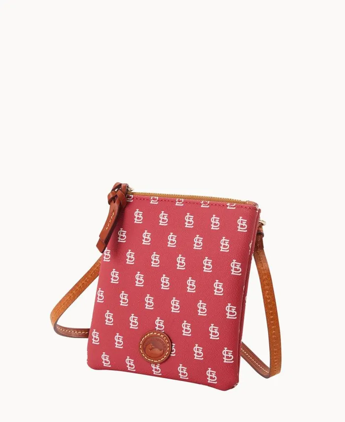 MLB Cardinals Small North South Top Zip Crossbody Cardinals Woman Dooney and Bourke Crossbodies MLB Cardinals Small North South Top Zip Crossbody Cardinals Woman Dooney and Bourke Crossbodies