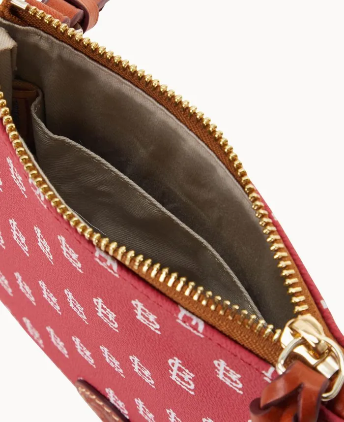 MLB Cardinals Small North South Top Zip Crossbody Cardinals Woman Dooney and Bourke Crossbodies MLB Cardinals Small North South Top Zip Crossbody Cardinals Woman Dooney and Bourke Crossbodies