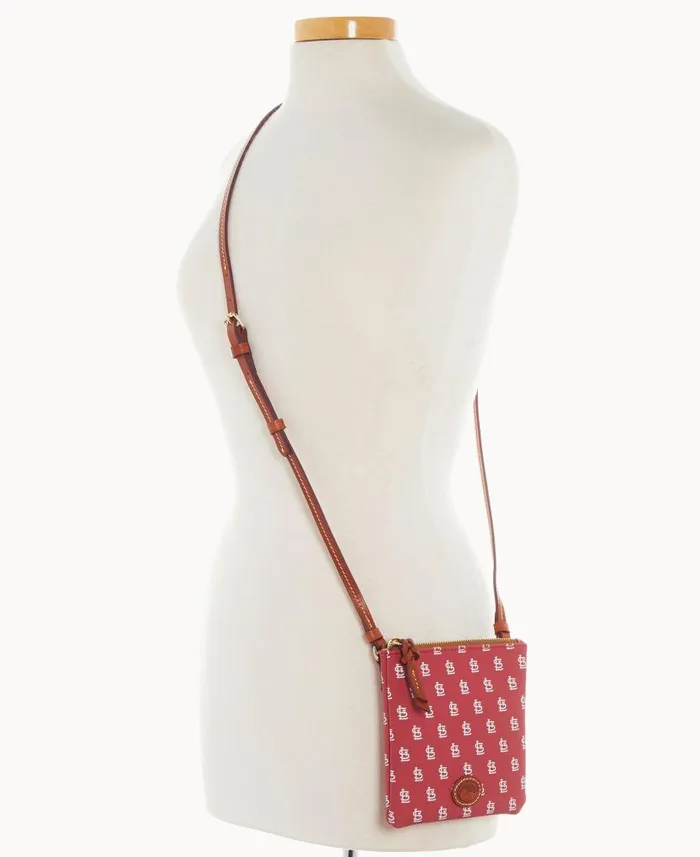MLB Cardinals Small North South Top Zip Crossbody Cardinals Woman Dooney and Bourke Crossbodies MLB Cardinals Small North South Top Zip Crossbody Cardinals Woman Dooney and Bourke Crossbodies