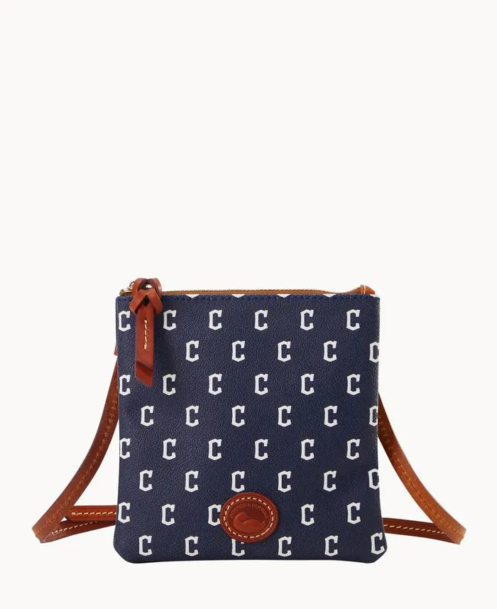 MLB Guardians Small North South Top Zip Crossbody Guardians Woman Dooney and Bourke Crossbodies MLB Guardians Small North South Top Zip Crossbody Guardians Woman Dooney and Bourke Crossbodies