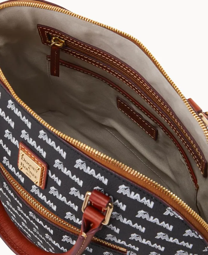 MLB Marlins Domed Zip Satchel Marlins Woman Dooney and Bourke Satchels MLB Marlins Domed Zip Satchel Marlins Woman Dooney and Bourke Satchels