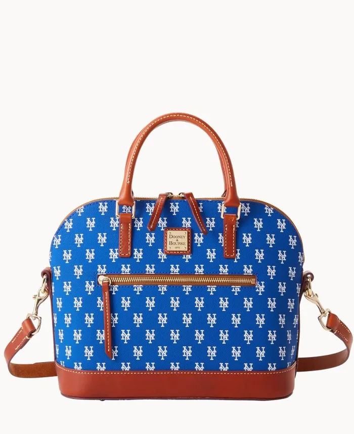 MLB Mets Domed Zip Satchel Mets Woman Dooney and Bourke Satchels