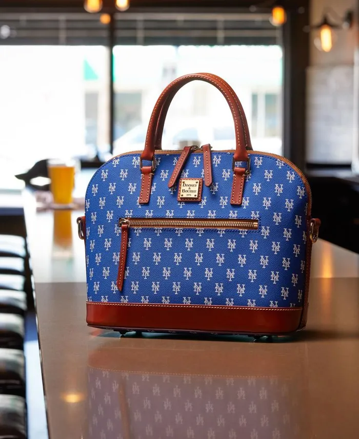 MLB Mets Domed Zip Satchel Mets Woman Dooney and Bourke Satchels MLB Mets Domed Zip Satchel Mets Woman Dooney and Bourke Satchels