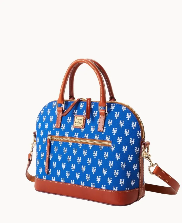 MLB Mets Domed Zip Satchel Mets Woman Dooney and Bourke Satchels MLB Mets Domed Zip Satchel Mets Woman Dooney and Bourke Satchels