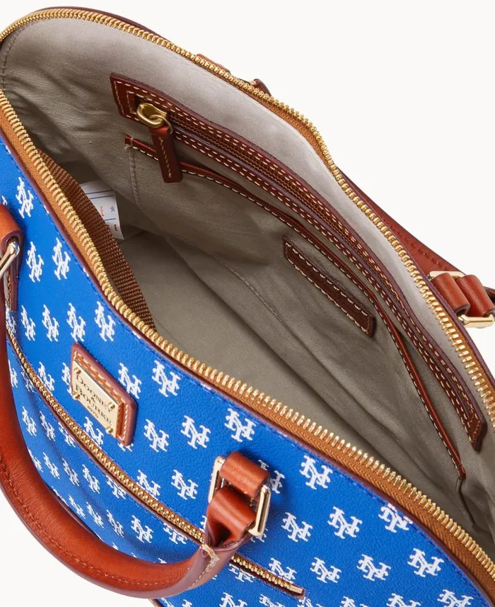 MLB Mets Domed Zip Satchel Mets Woman Dooney and Bourke Satchels MLB Mets Domed Zip Satchel Mets Woman Dooney and Bourke Satchels