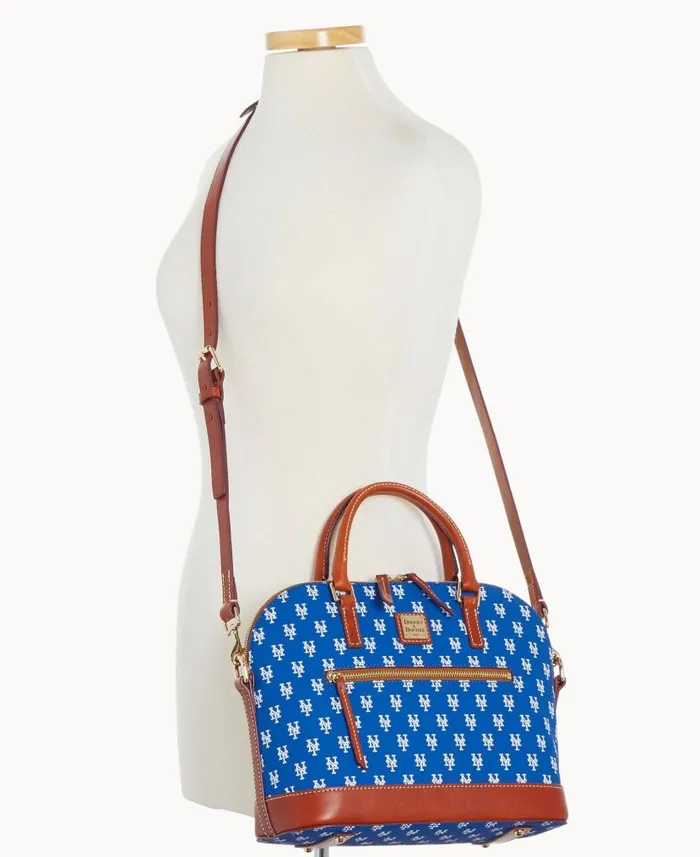 MLB Mets Domed Zip Satchel Mets Woman Dooney and Bourke Satchels MLB Mets Domed Zip Satchel Mets Woman Dooney and Bourke Satchels