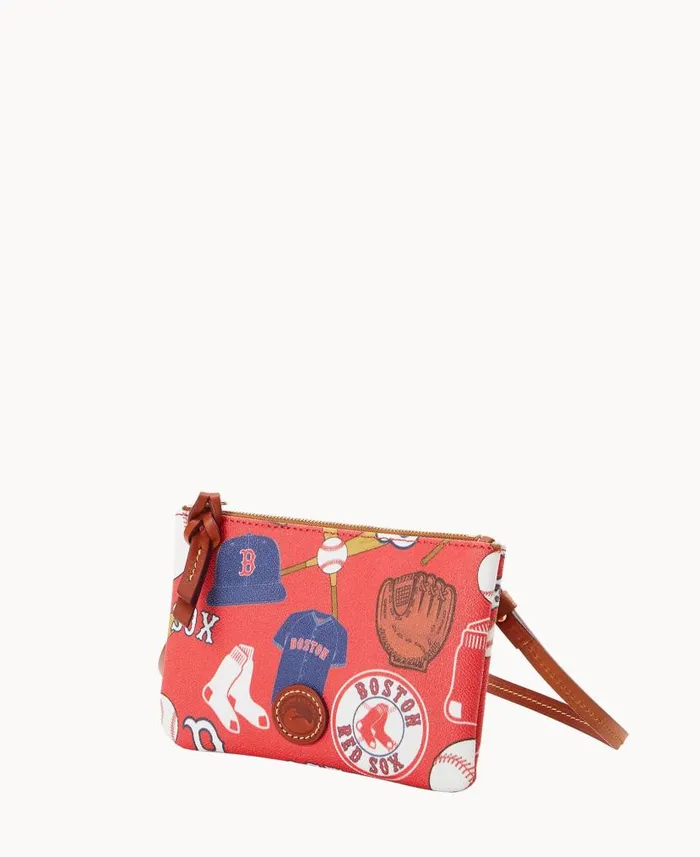 MLB Red Sox Top Zip Crossbody Red Sox Woman Dooney and Bourke Crossbodies