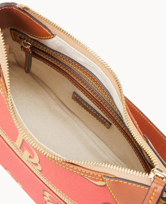 Monogram Small Hobo Red Woman Dooney and Bourke Shoulder Bags Monogram Small Hobo Red Woman Dooney and Bourke Shoulder Bags