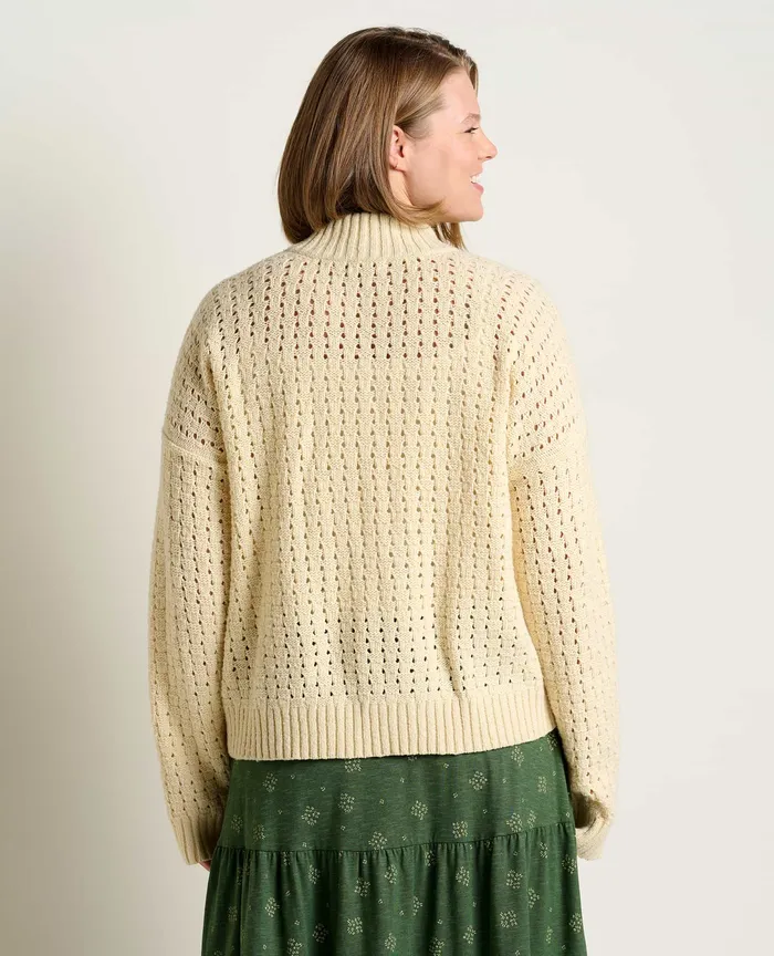 Moss Point Henley Sweater Oatmeal Heather Sweaters ToadandCo Women8217s