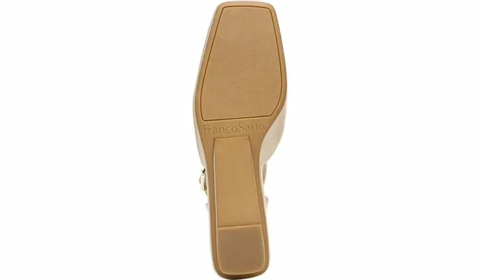 Mules Women Franco Sarto Franco Jolee Flat Nude Faux Leather