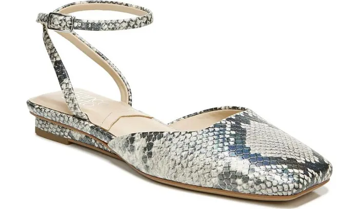 Mules Women Franco Sarto Franco Jolee Flat Roccia Iridescent Snake