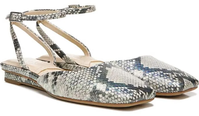 Mules Women Franco Sarto Franco Jolee Flat Roccia Iridescent Snake