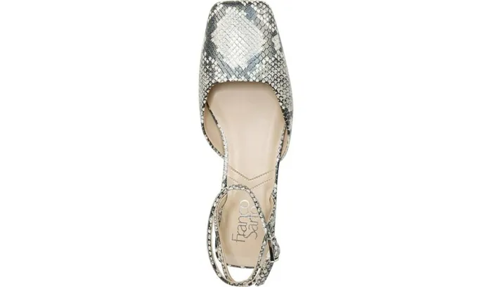 Mules Women Franco Sarto Franco Jolee Flat Roccia Iridescent Snake