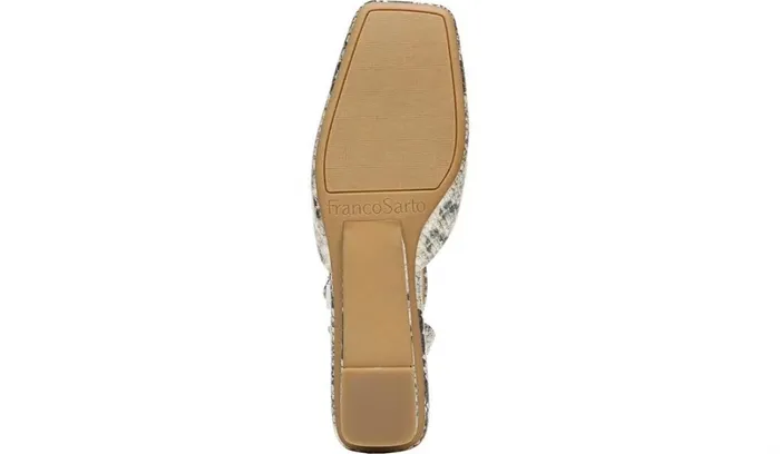 Mules Women Franco Sarto Franco Jolee Flat Roccia Iridescent Snake