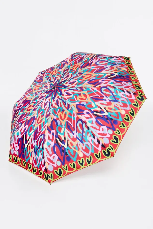 Multicolor Print Umbrella Fuchsia Women Bimba Y Lola Umbrellas Multicolor Print Umbrella Fuchsia Women Bimba Y Lola Umbrellas