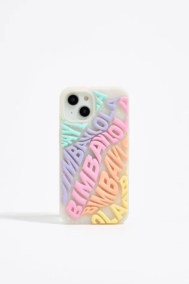 Multicolored Logo Silicone IPhone 13 Case Lilac Women Bimba Y Lola Phone Cases Multicolored Logo Silicone IPhone 13 Case Lilac Women Bimba Y Lola Phone Cases
