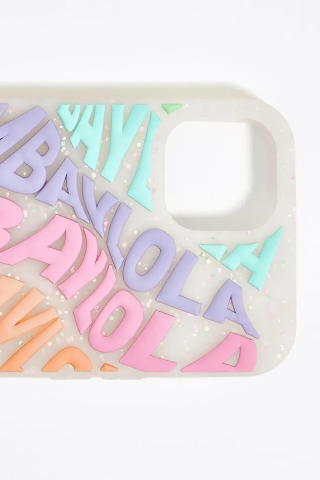 Multicolored Logo Silicone IPhone 13 Case Lilac Women Bimba Y Lola Phone Cases Multicolored Logo Silicone IPhone 13 Case Lilac Women Bimba Y Lola Phone Cases