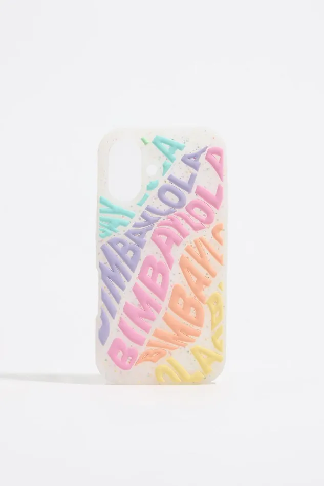 Multicolored Logo Silicone IPhone 16 Plus Case Lilac Women Bimba Y Lola Phone Cases Multicolored Logo Silicone IPhone 16 Plus Case Lilac Women Bimba Y Lola Phone Cases