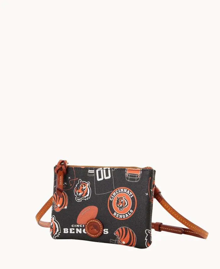 NFL Bengals Top Zip Crossbody Bengals Woman Dooney and Bourke Crossbodies NFL Bengals Top Zip Crossbody Bengals Woman Dooney and Bourke Crossbodies