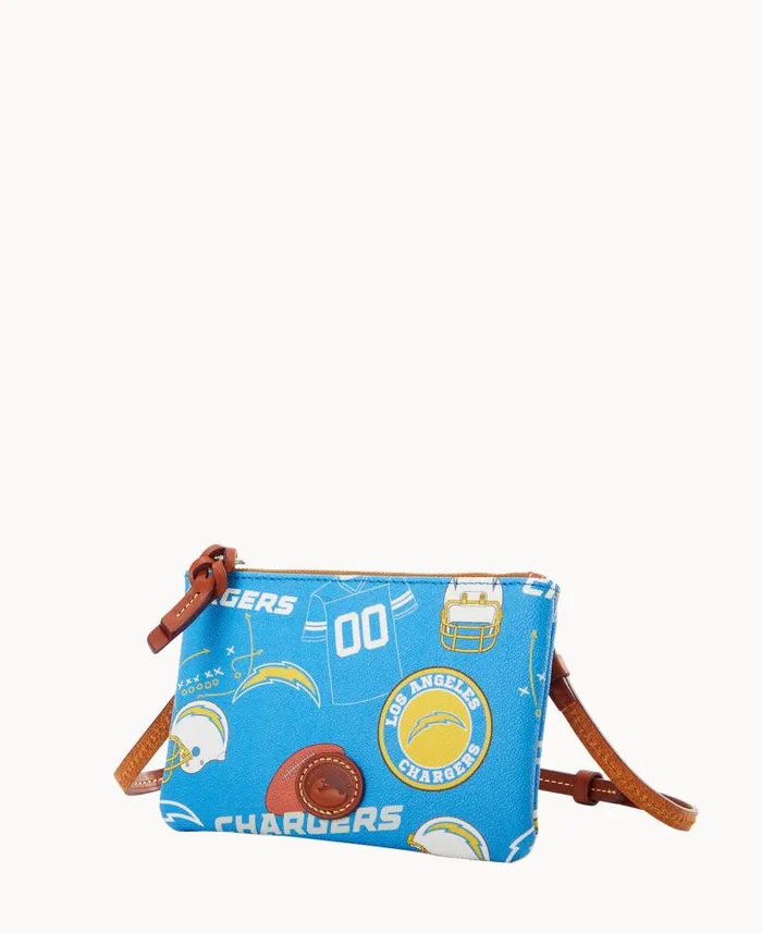NFL Chargers Top Zip Crossbody Chargers Woman Dooney and Bourke Crossbodies NFL Chargers Top Zip Crossbody Chargers Woman Dooney and Bourke Crossbodies