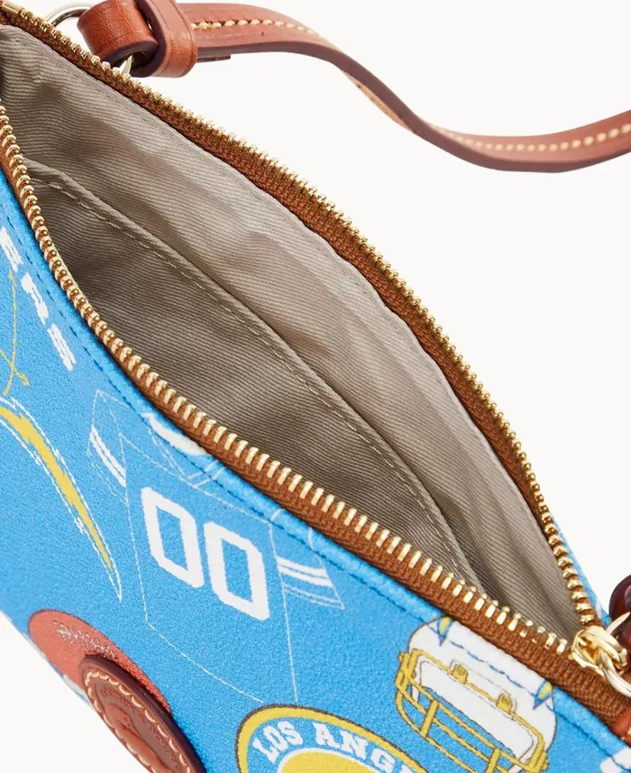 NFL Chargers Top Zip Crossbody Chargers Woman Dooney and Bourke Crossbodies NFL Chargers Top Zip Crossbody Chargers Woman Dooney and Bourke Crossbodies