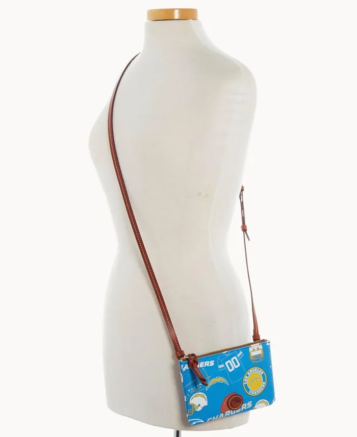 NFL Chargers Top Zip Crossbody Chargers Woman Dooney and Bourke Crossbodies NFL Chargers Top Zip Crossbody Chargers Woman Dooney and Bourke Crossbodies