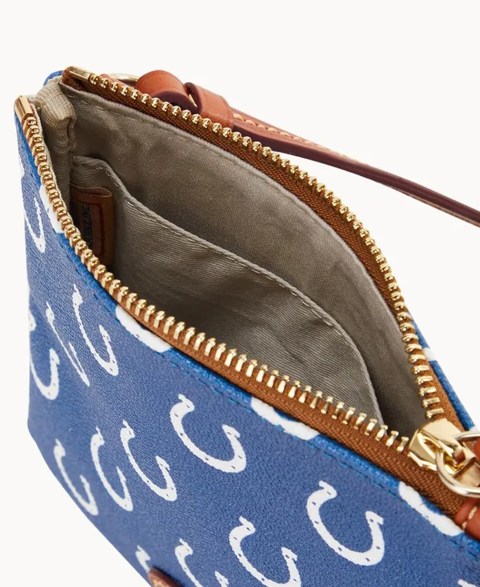 NFL Colts Small North South Top Zip Crossbody Colts Woman Dooney and Bourke Crossbodies NFL Colts Small North South Top Zip Crossbody Colts Woman Dooney and Bourke Crossbodies