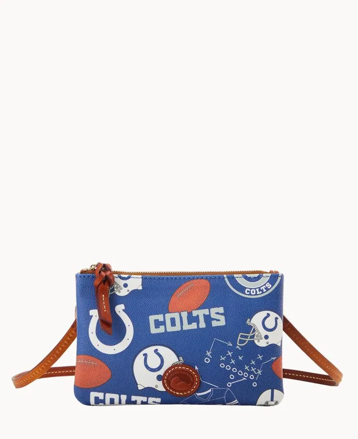 NFL Colts Top Zip Crossbody Colts Woman Dooney and Bourke Crossbodies