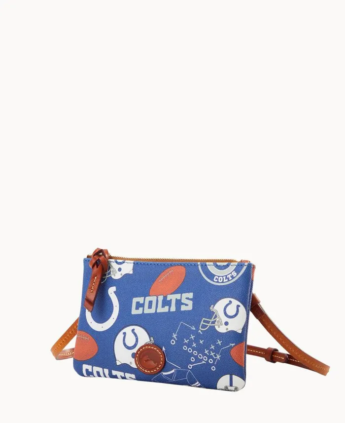 NFL Colts Top Zip Crossbody Colts Woman Dooney and Bourke Crossbodies NFL Colts Top Zip Crossbody Colts Woman Dooney and Bourke Crossbodies