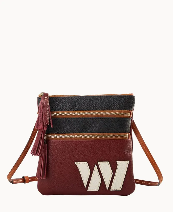 NFL Commanders Triple Zip Crossbody Commanders Woman Dooney and Bourke Crossbodies NFL Commanders Triple Zip Crossbody Commanders Woman Dooney and Bourke Crossbodies