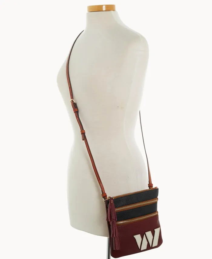 NFL Commanders Triple Zip Crossbody Commanders Woman Dooney and Bourke Crossbodies NFL Commanders Triple Zip Crossbody Commanders Woman Dooney and Bourke Crossbodies