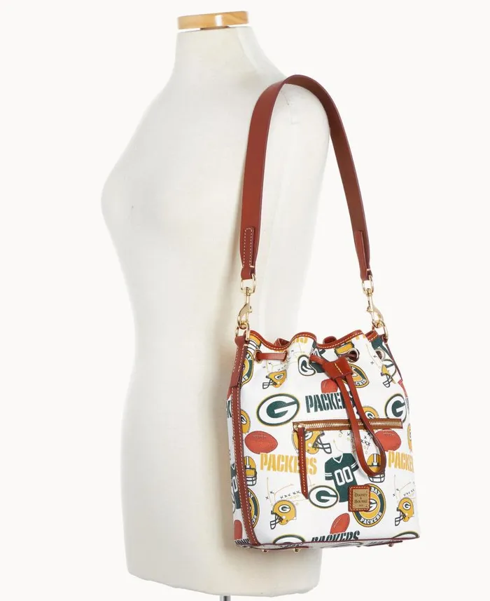 NFL Packers Drawstring Packers Woman Dooney and Bourke Shoulder Bags NFL Packers Drawstring Packers Woman Dooney and Bourke Shoulder Bags