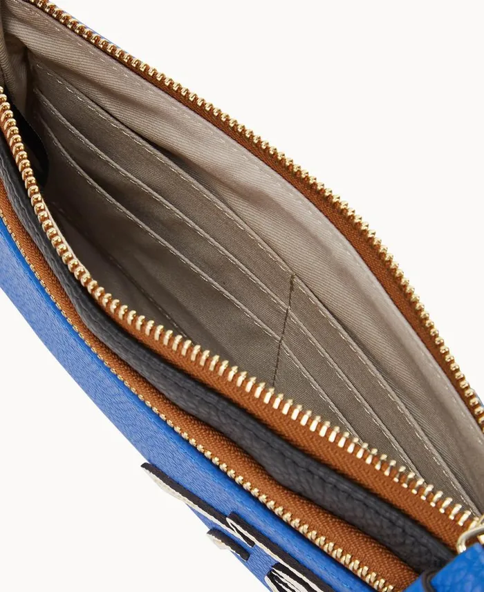 NFL Panthers Double Zip Wristlet Panthers ManWoman Dooney and Bourke Wallets NFL Panthers Double Zip Wristlet Panthers ManWoman Dooney and Bourke Wallets