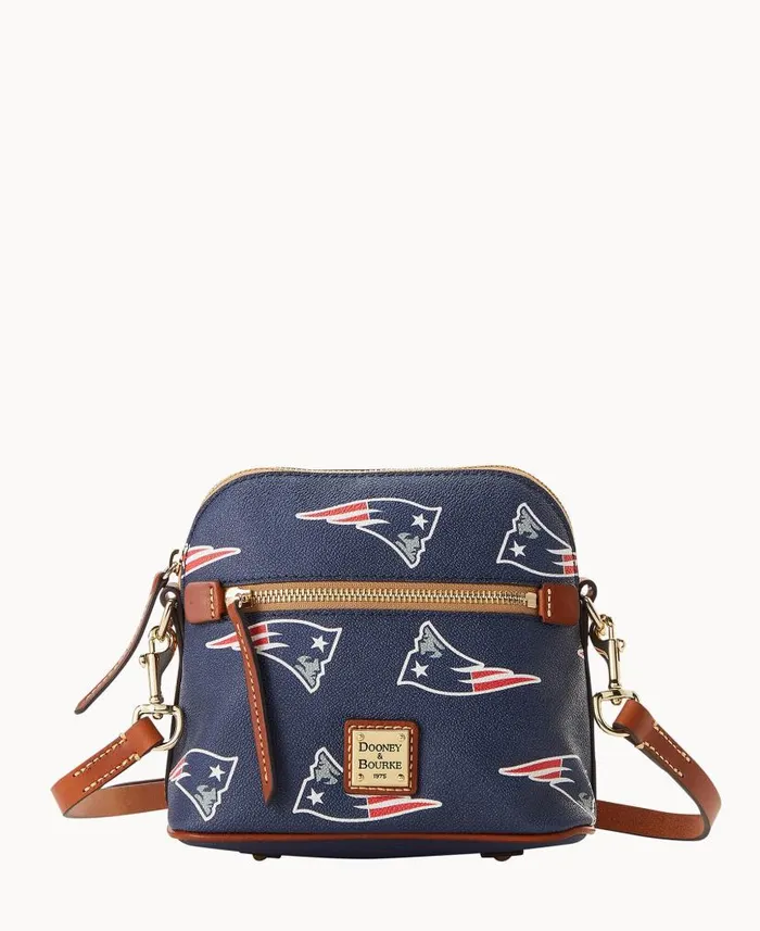 NFL Patriots Domed Crossbody Patriots Woman Dooney and Bourke Crossbodies
