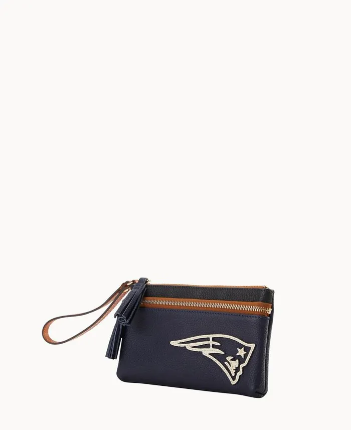 NFL Patriots Double Zip Wristlet Patriots ManWoman Dooney and Bourke Wallets