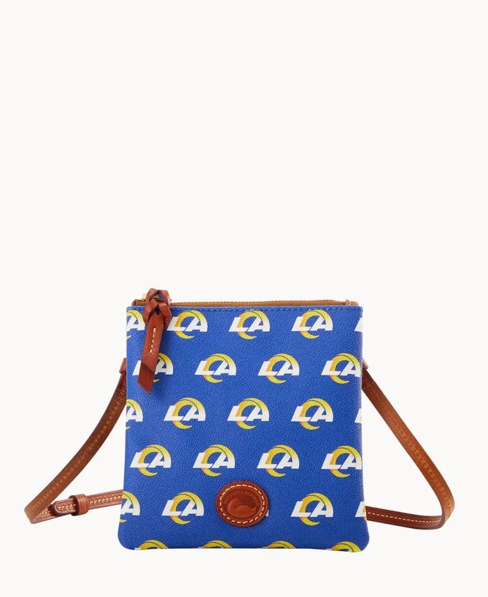NFL Rams Small North South Top Zip Crossbody Rams Woman Dooney and Bourke Crossbodies NFL Rams Small North South Top Zip Crossbody Rams Woman Dooney and Bourke Crossbodies