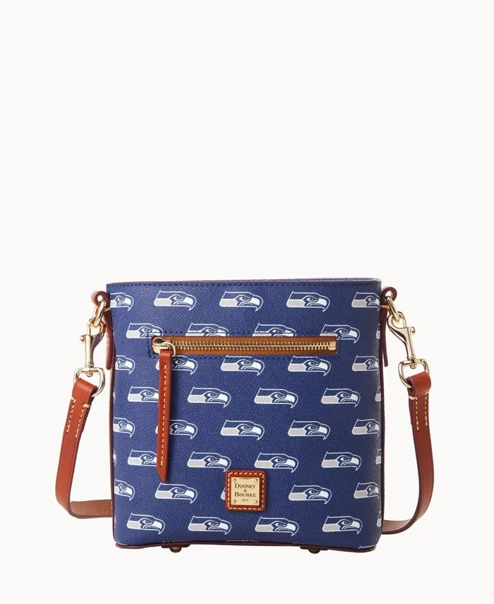 NFL Seahawks Small Zip Crossbody Seahawks Woman Dooney and Bourke Crossbodies NFL Seahawks Small Zip Crossbody Seahawks Woman Dooney and Bourke Crossbodies