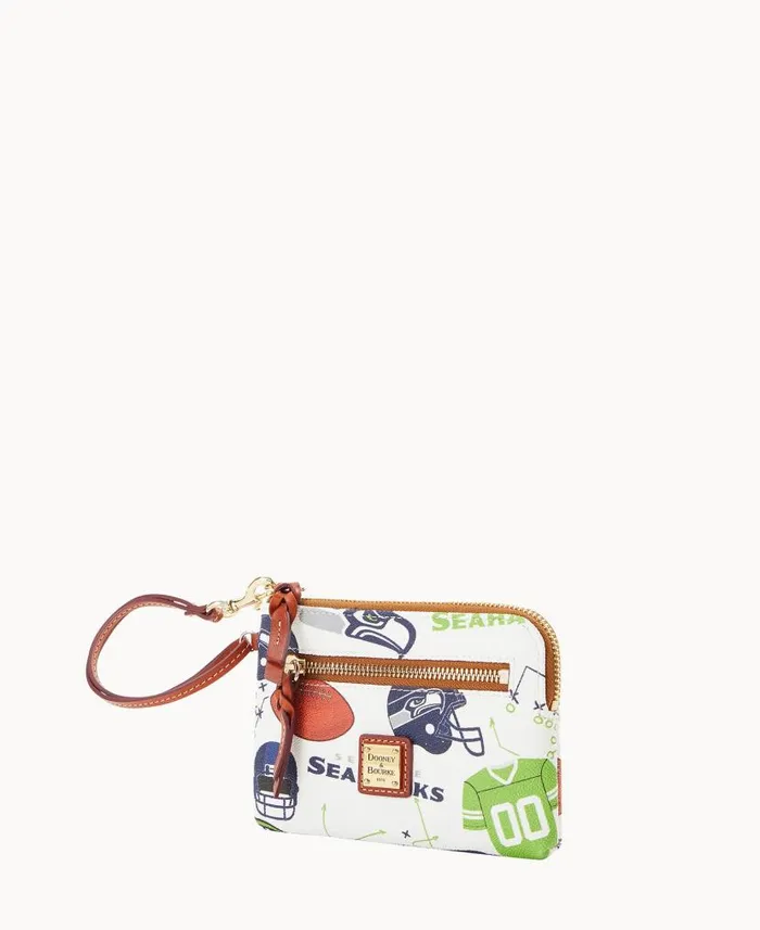 NFL Seahawks Zip Around Wristlet Seahawks ManWoman Dooney and Bourke Wallets NFL Seahawks Zip Around Wristlet Seahawks ManWoman Dooney and Bourke Wallets