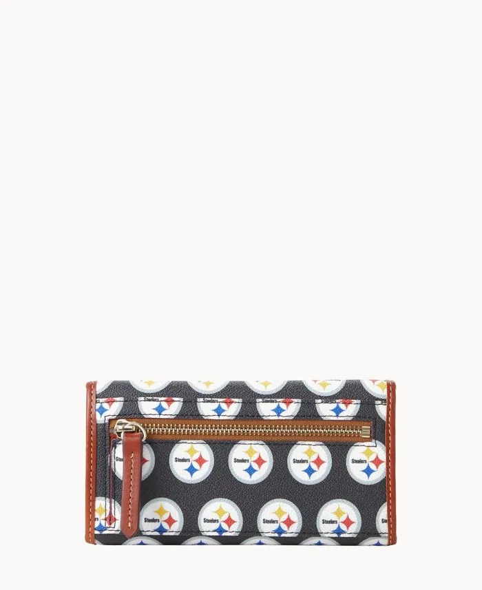 NFL Steelers Continental Clutch Steelers ManWoman Dooney and Bourke Wallets NFL Steelers Continental Clutch Steelers ManWoman Dooney and Bourke Wallets