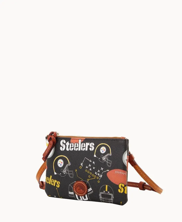 NFL Steelers Top Zip Crossbody Steelers Woman Dooney and Bourke Crossbodies NFL Steelers Top Zip Crossbody Steelers Woman Dooney and Bourke Crossbodies