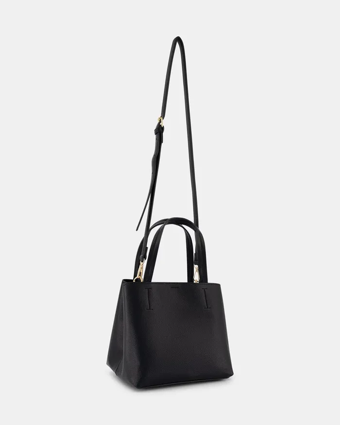 NOVO Shoes ALYRA BLACK TOP HANDLE BAG Women Cross Body Bags