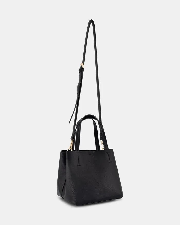 NOVO Shoes ALYRA BLACK TOP HANDLE BAG Women Cross Body Bags