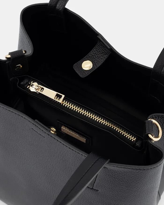 NOVO Shoes ALYRA BLACK TOP HANDLE BAG Women Cross Body Bags