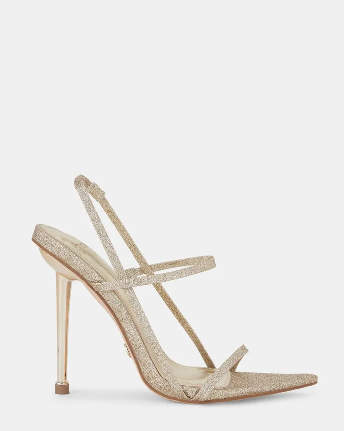 NOVO Shoes ZISSY Gold Glitter Women Party