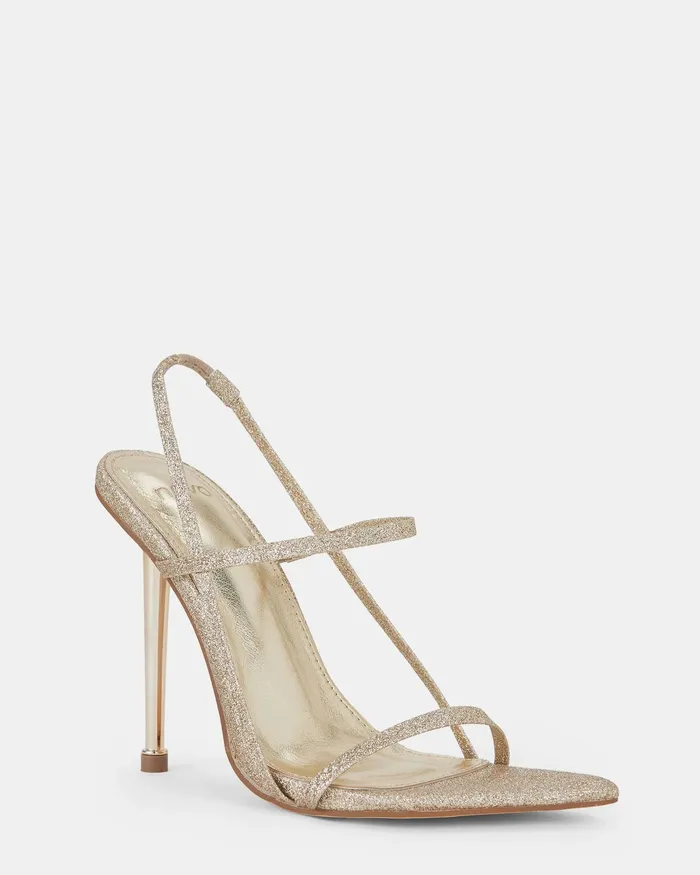 NOVO Shoes ZISSY Gold Glitter Women Party