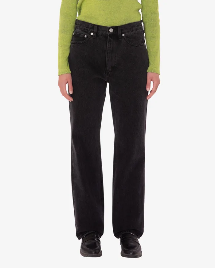OBEY Clothing BOTTOMS Women EVERYDAY SLIM 5 POCKET DENIM Faded Black