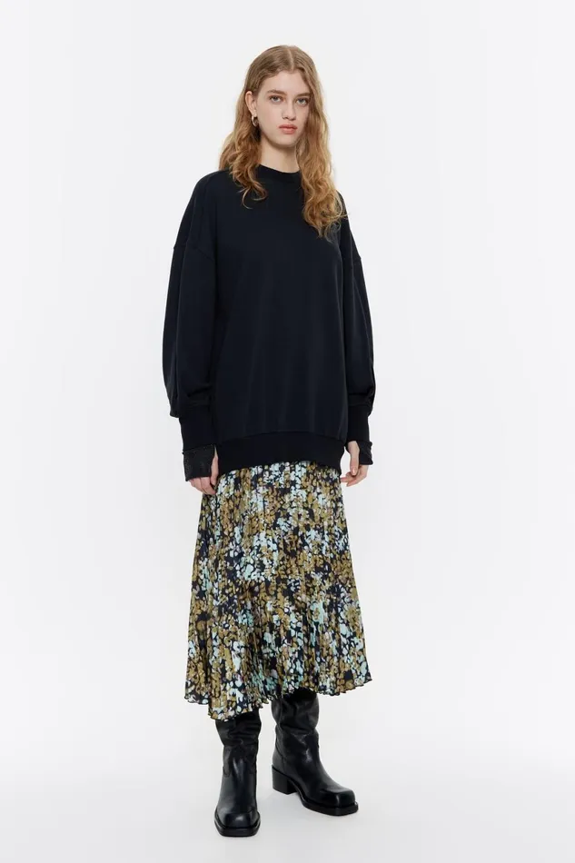 Ocher Leomimosa Sweatshirt Dress Leomimosa Ochre Women Bimba Y Lola Dresses And Jumpsuits