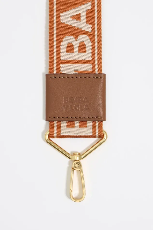 Orange Logo Fabric Crossbody Strap Orange Women Bimba Y Lola Crossbody Straps Orange Logo Fabric Crossbody Strap Orange Women Bimba Y Lola Crossbody Straps
